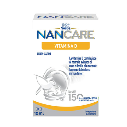 NESTLÉ NANCARE VITAMINA D Integratore Alimentare pediatrico per Lattanti e Bambini dalla nascita, Flacone 100ml