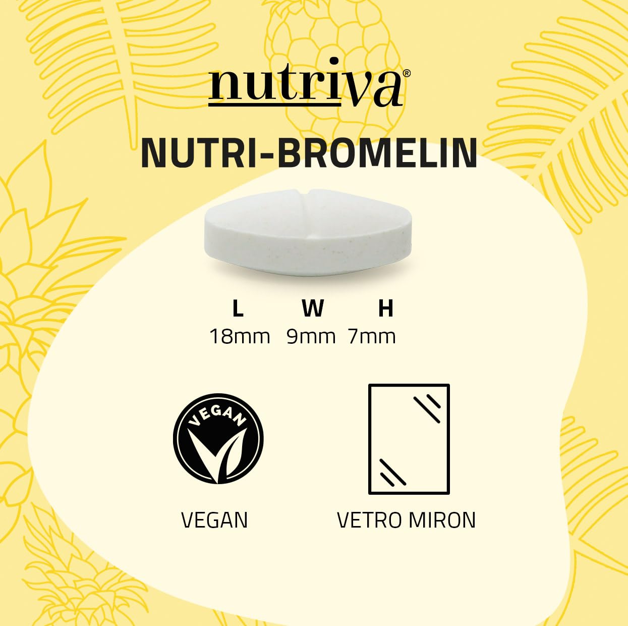 NUTRIVA Nutri-bromelin Integratore Alimentare A Base Di Bromelina