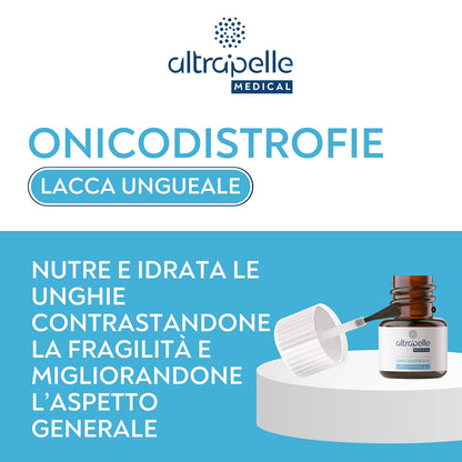 Altrapelle - Onicodistrofie Lacca Ungueale 4 in 1-7 ml - protegge - nutre idrata e rinforza le unghie con Acido Ialuronico - Made in Italy