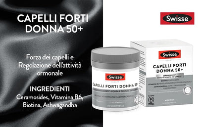 Swisse Capelli Forti Integratore Alimentare che Combina Vitamine, Minerali e Ingredienti di Origine Naturale