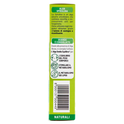 Equilibra Integratori Alimentari, Alga Snella, a Base di Estratto di Alga Bruna e Betulla con Centella a Alga Spirulina, Favorisce il Drenaggio dei Liquidi e il Metabolismo, 75 compresse