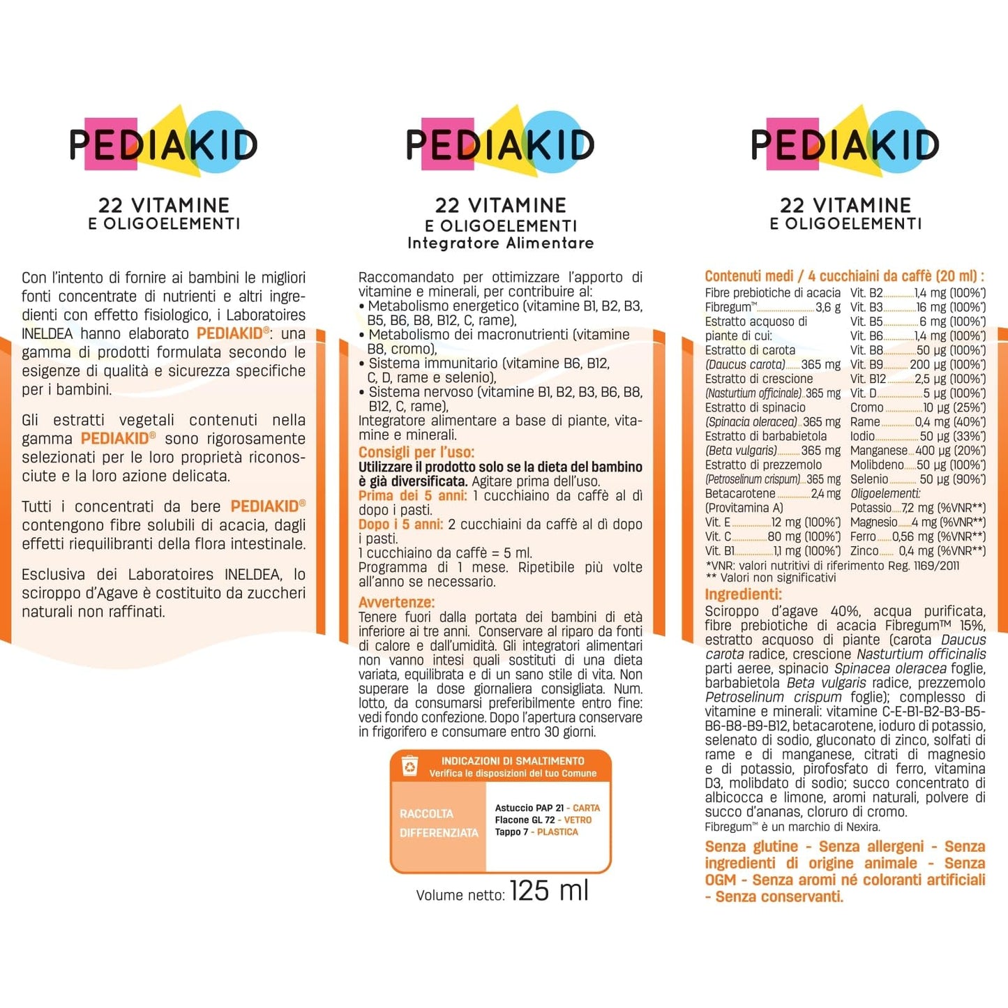 PEDIAKID - 22 Vitamine e Oligoelementi