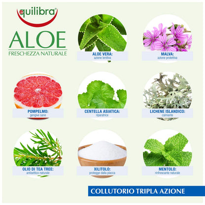 equilibra Igiene Dentale, Aloe Collutorio