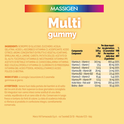 Massigen - Multi Gummy, Multivitaminico - Variante