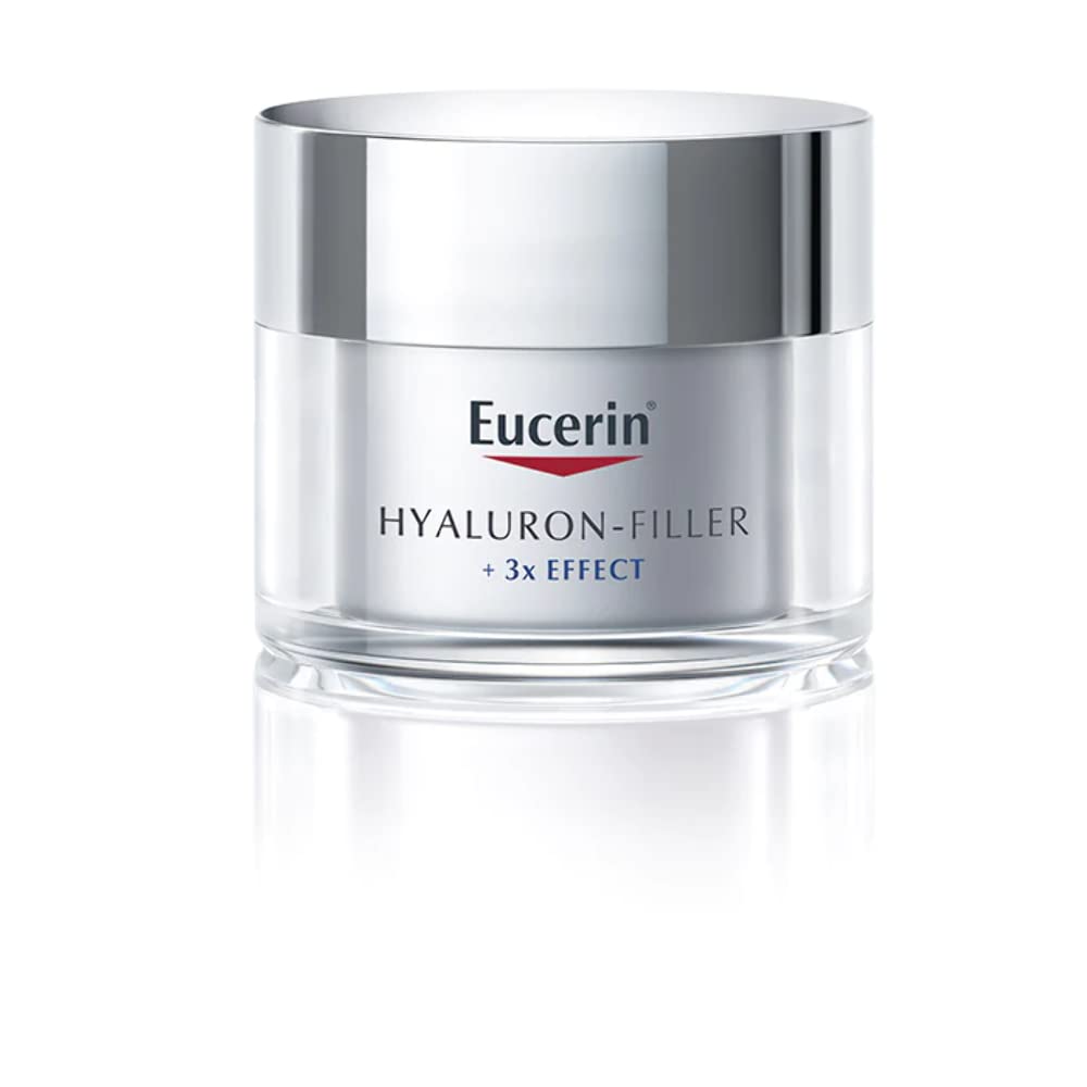 Eucerin Hyaluron-Filler Crema Giorno SPF 15 Pelli Secche 50 ml, Crema viso antirughe e idratante, Formula con SPF 15 e Acido Ialuronico per una pelle ringiovanita, Adatta per pelle secca