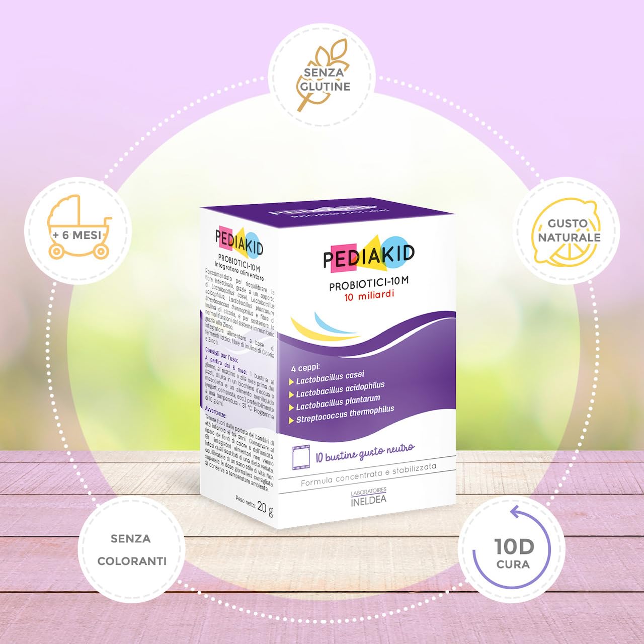 PEDIAKID - Probiotici-10M - Riequilibra la flora intestinale