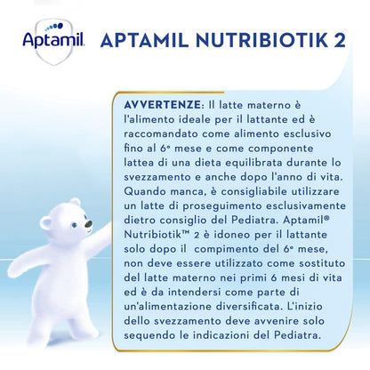 APTAMIL 2 - Latte di Proseguimento in Polvere per Neonati dai 6 ai 12 mesi - Formato Convenienza da 3600 grammi (3 confezioni da 1200g)