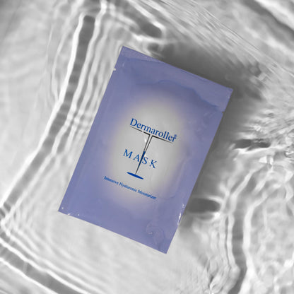 Dermaroller - Maschera viso all'acido ialuronico contro la pelle secca - Skincare (Premium) Idrata, riduce le rughe, favorisce la formazione di collagene - 1 x 10 pezzi) (confezione da 10)