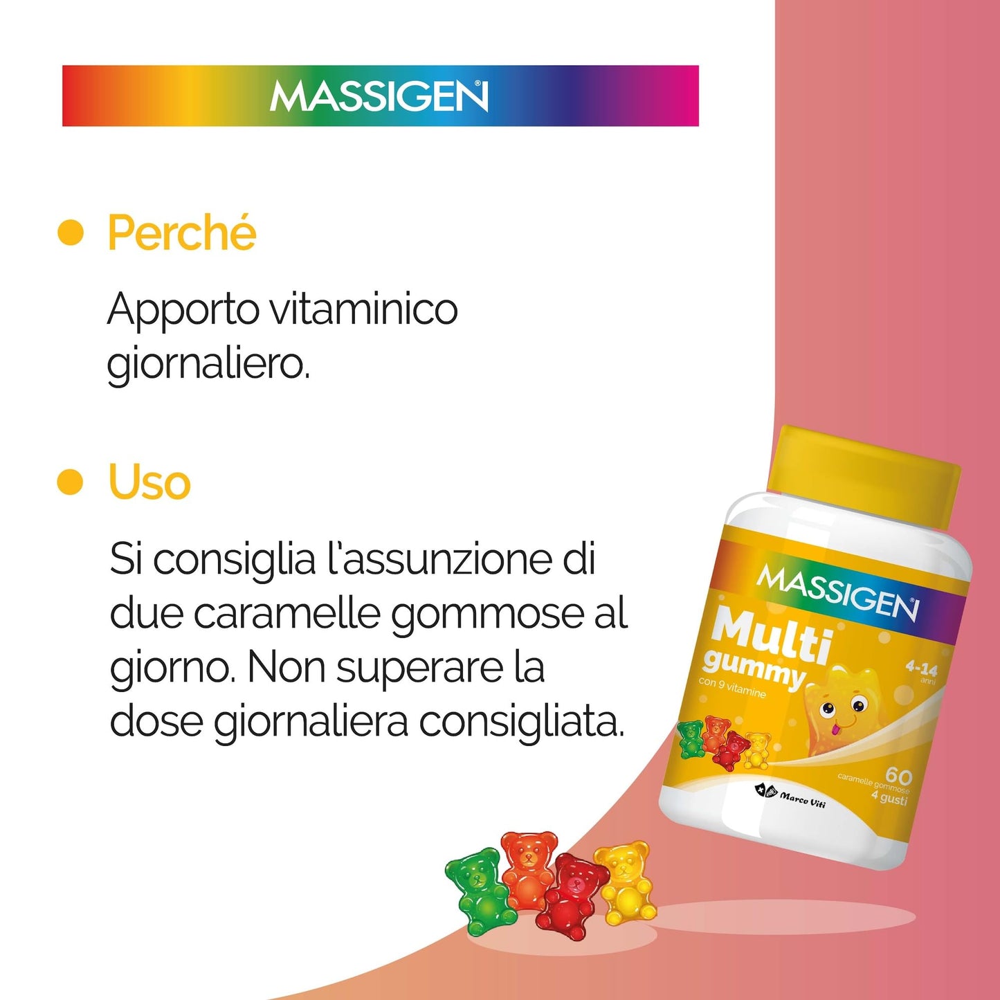 Massigen - Multi Gummy, Multivitaminico - Variante