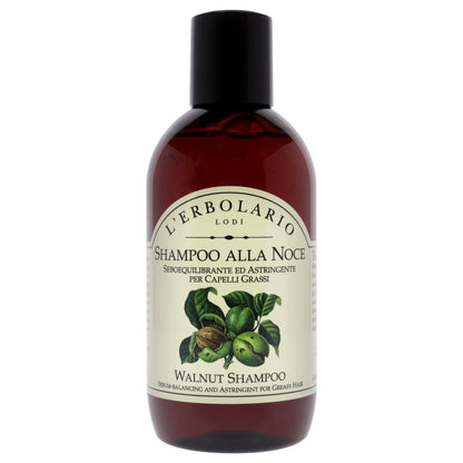 L'Erbolario Shampoo alla Noce Seboequilibrante ed Astringente per Capelli Grassi - 200 ml