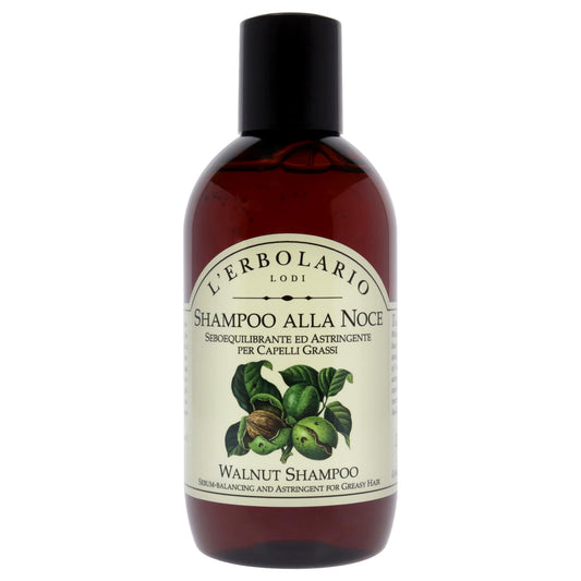 L'Erbolario Shampoo alla Noce Seboequilibrante ed Astringente per Capelli Grassi - 200 ml