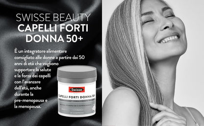 Swisse Capelli Forti Integratore Alimentare che Combina Vitamine, Minerali e Ingredienti di Origine Naturale