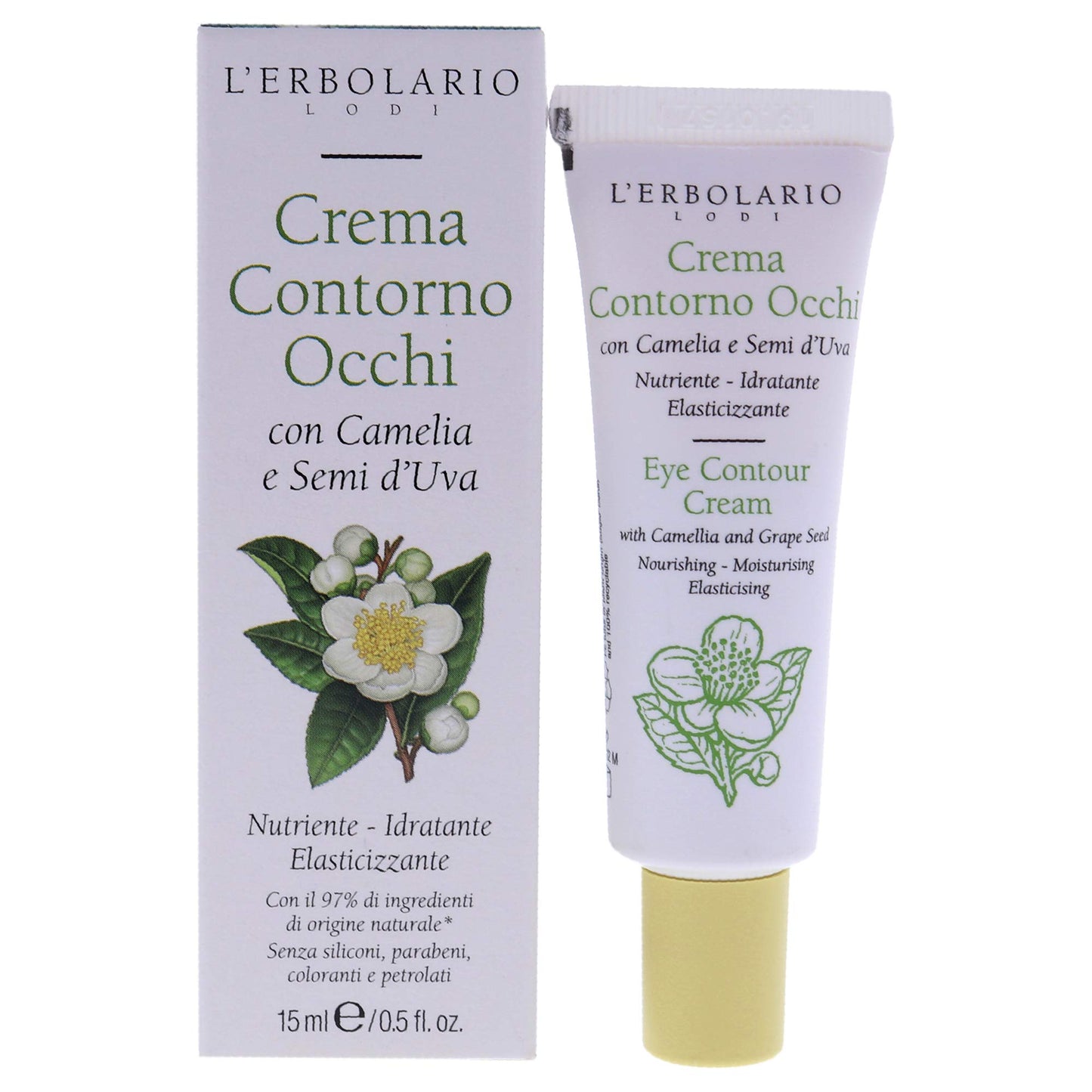 L 'erbolario occhio crema con camelia e uva kernen, 1er Pack (1 X 15 ML)