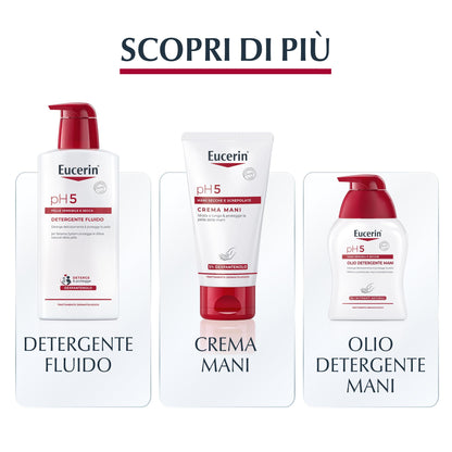 Eucerin pH5 Crema Gel Idratante 350 ml, Crema idratante corpo dalla texture ultra leggera ad assorbimento rapido, Gel corpo con Dexpantenolo e Glicerina per pelle secca e sensibile