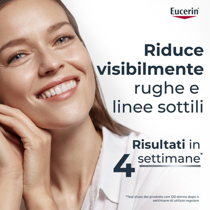 Eucerin Hyaluron-Filler Crema Giorno SPF 15 Pelli Secche 50 ml, Crema viso antirughe e idratante, Formula con SPF 15 e Acido Ialuronico per una pelle ringiovanita, Adatta per pelle secca