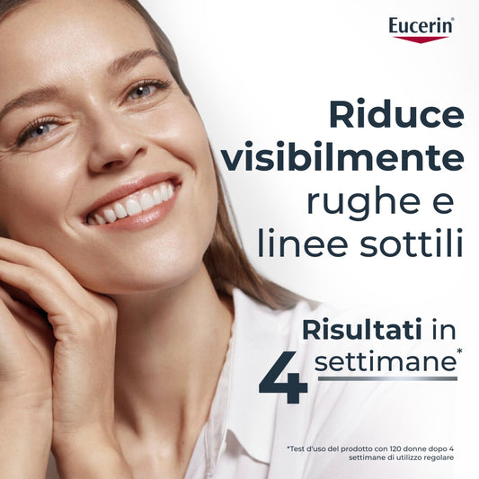 Eucerin Hyaluron-Filler Crema Giorno SPF 15 Pelli Secche 50 ml, Crema viso antirughe e idratante, Formula con SPF 15 e Acido Ialuronico per una pelle ringiovanita, Adatta per pelle secca