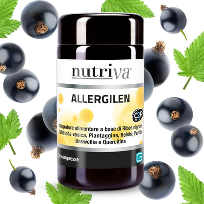 NUTRIVA Allergilen Allergie da Polline, Aloe Vera, Propoli, Eucalipto e Ribes