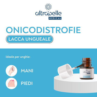 Altrapelle - Onicodistrofie Lacca Ungueale 4 in 1-7 ml - protegge - nutre idrata e rinforza le unghie con Acido Ialuronico - Made in Italy