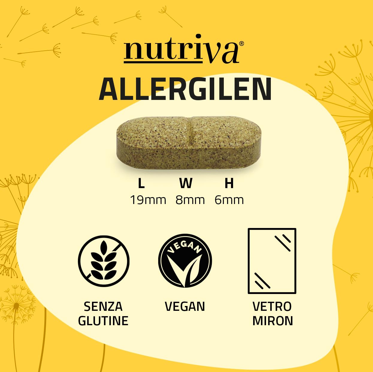 NUTRIVA Allergilen Allergie da Polline, Aloe Vera, Propoli, Eucalipto e Ribes